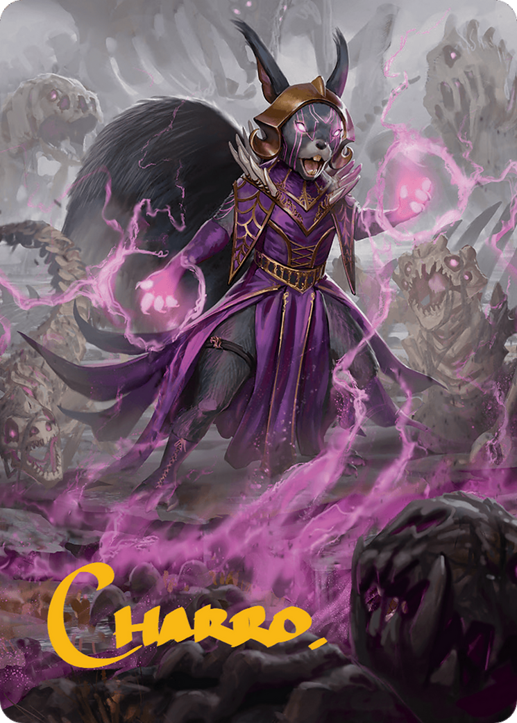 Liliana of the Dark Realms Art Card (Gold-Stamped Signature) [Bloomburrow Art Series] | The Time Vault CA