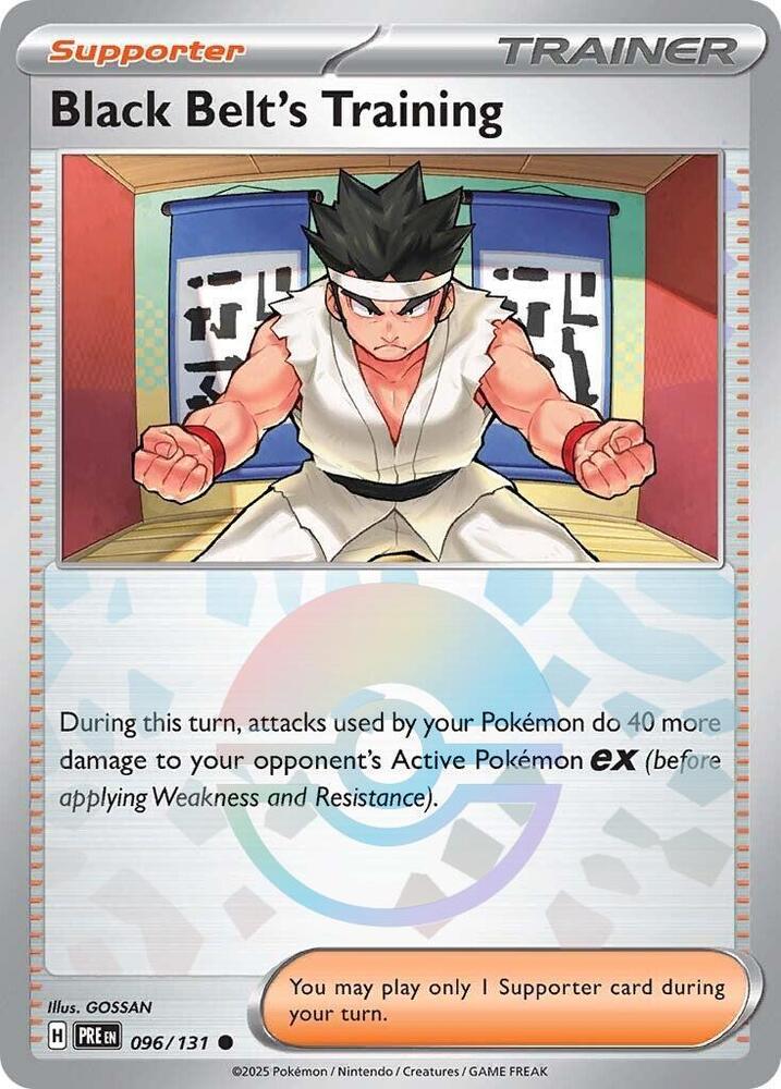 Black Belt's Training (096/131) (Poke Ball Pattern) [Scarlet & Violet: Prismatic Evolutions] | The Time Vault CA