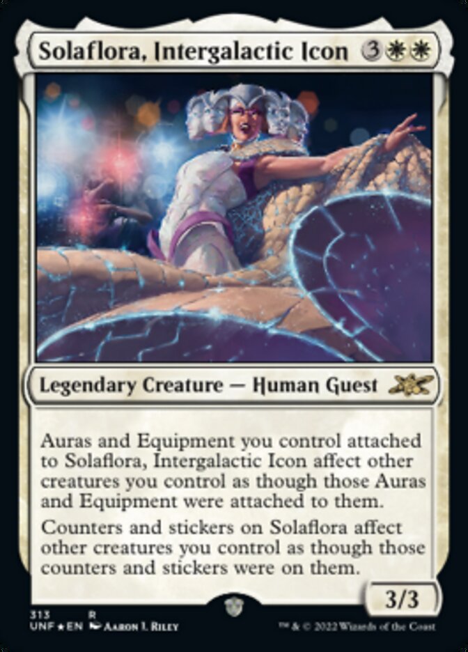 Solaflora, Intergalactic Icon (Galaxy Foil) [Unfinity] | The Time Vault CA