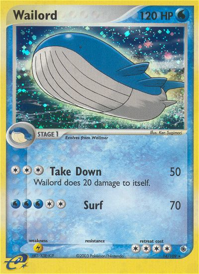 Wailord (14/109) [EX: Ruby & Sapphire] | The Time Vault CA