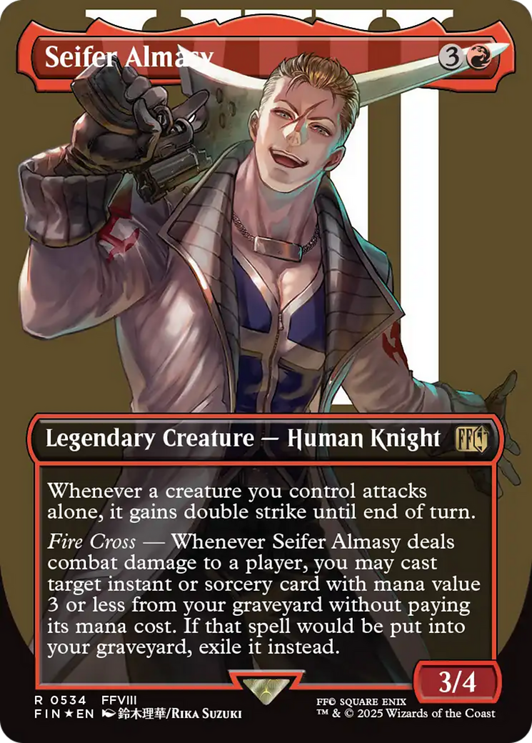 Seifer Almasy (Borderless) (Surge Foil) [FINAL FANTASY] | The Time Vault CA