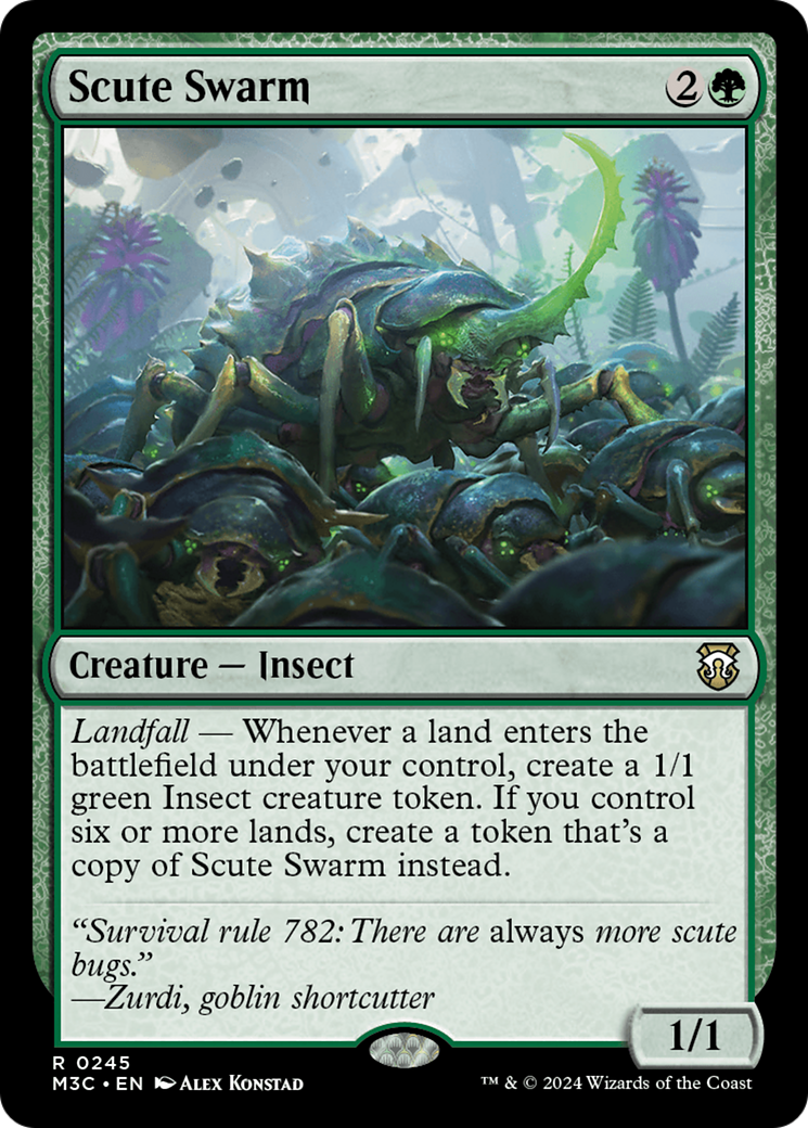 Scute Swarm (Ripple Foil) [Modern Horizons 3 Commander] | The Time Vault CA