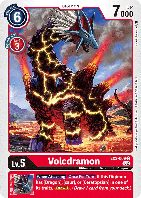 Volcdramon [EX3-009] [Draconic Roar] | The Time Vault CA