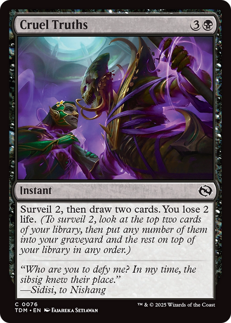 Cruel Truths [Tarkir: Dragonstorm] | The Time Vault CA
