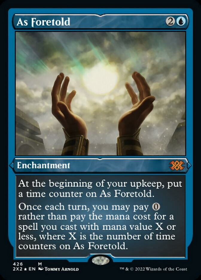 As Foretold (Foil Etched) [Double Masters 2022] | The Time Vault CA