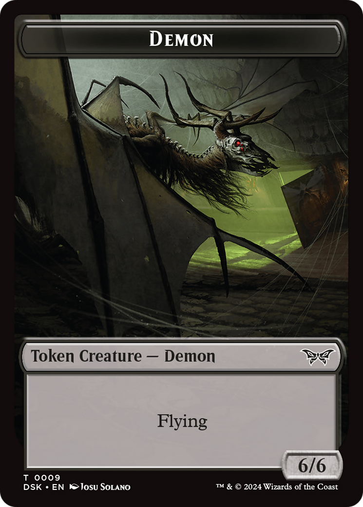 Demon Token [Duskmourn: House of Horror Tokens] | The Time Vault CA