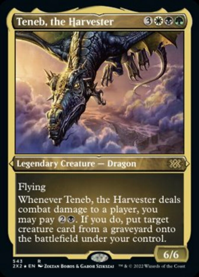 Teneb, the Harvester (Foil Etched) [Double Masters 2022] | The Time Vault CA