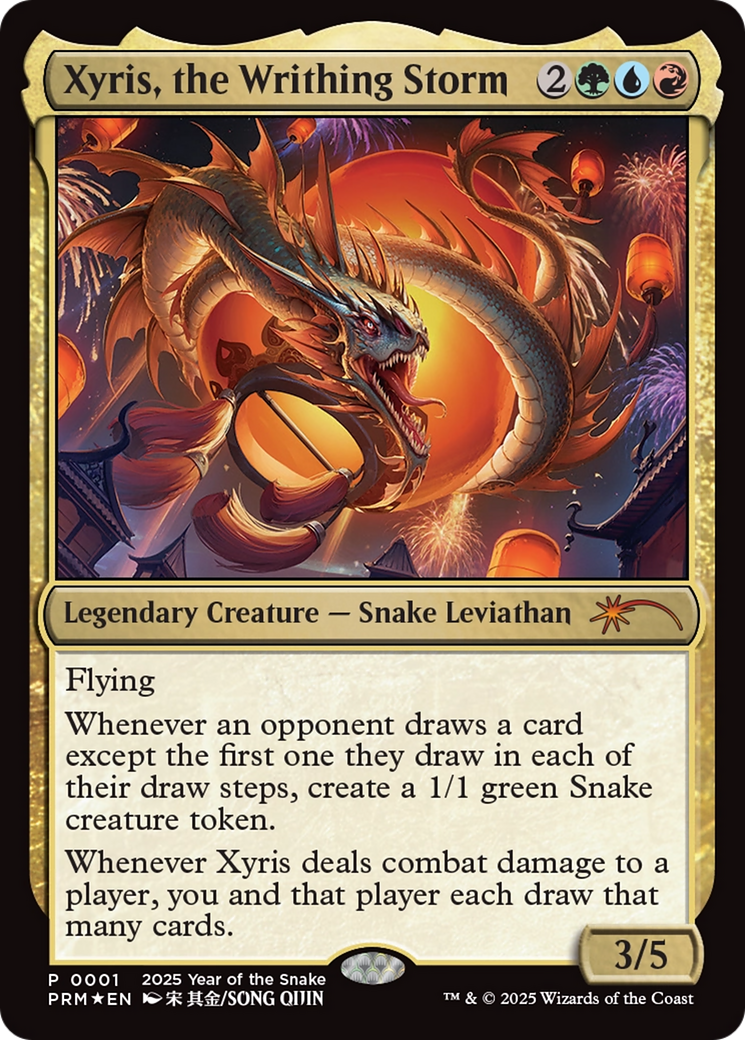 Xyris, the Writhing Storm (Year of the Snake 2025) [Standard Showdown Promos] | The Time Vault CA