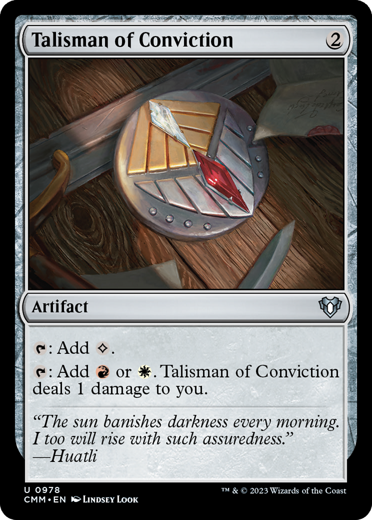 Talisman of Conviction [Commander Masters] | The Time Vault CA