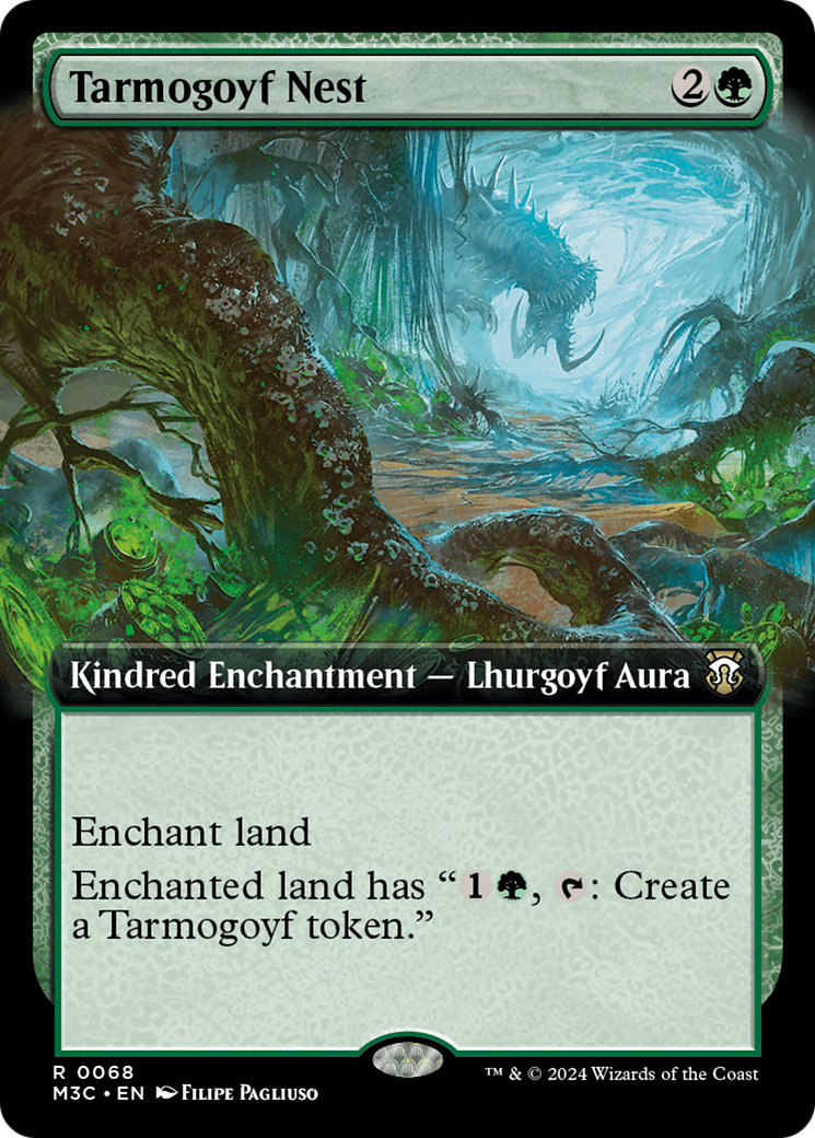 Tarmogoyf Nest (Extended Art) (Ripple Foil) [Modern Horizons 3 Commander] | The Time Vault CA