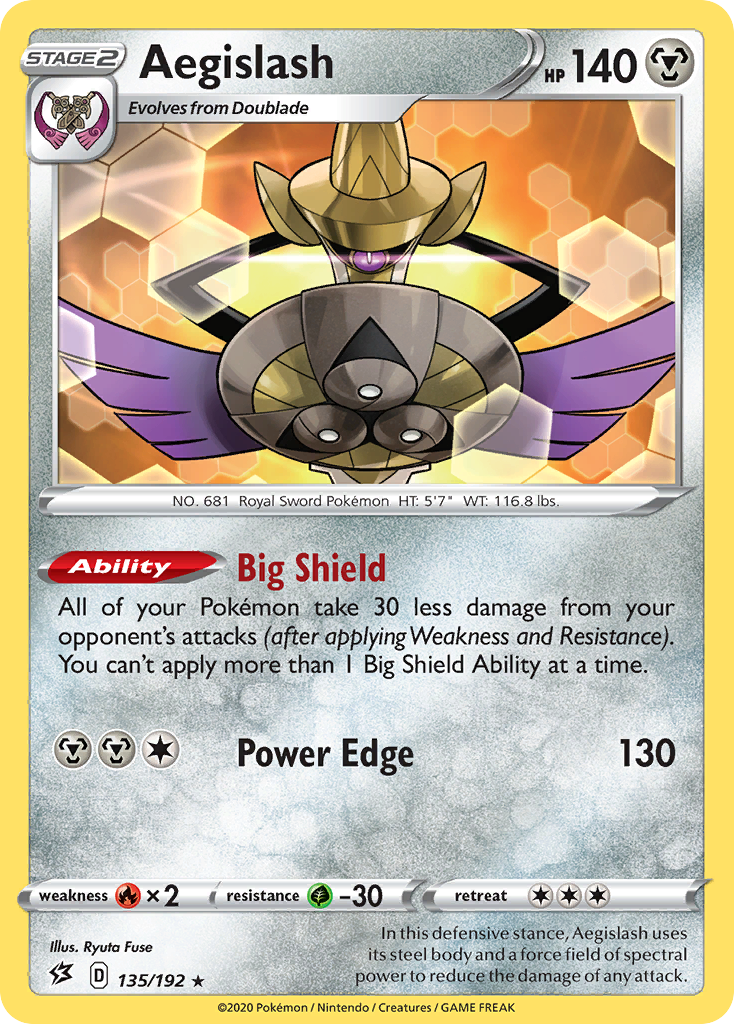 Aegislash (135/192) [Sword & Shield: Rebel Clash] | The Time Vault CA