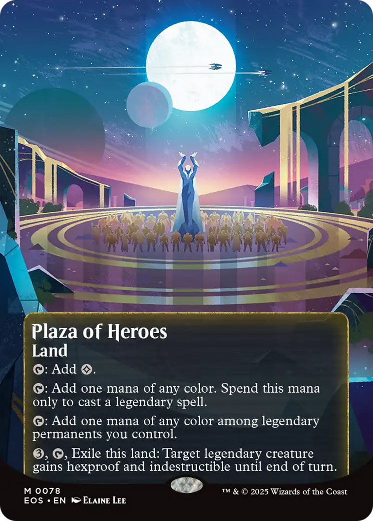 Plaza of Heroes (0078) (Borderless) [Edge of Eternities: Stellar Sights] | The Time Vault CA