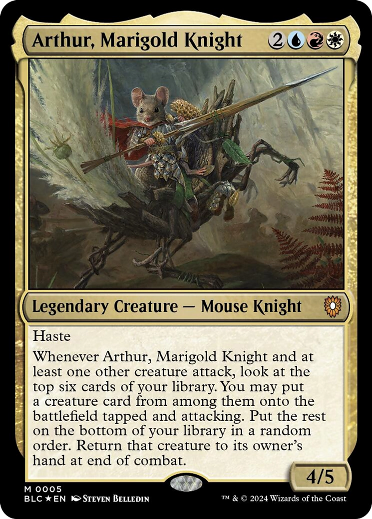 Arthur, Marigold Knight [Bloomburrow Commander] | The Time Vault CA