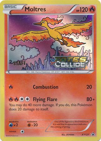 Moltres (XY127) (Staff) [XY: Black Star Promos] | The Time Vault CA