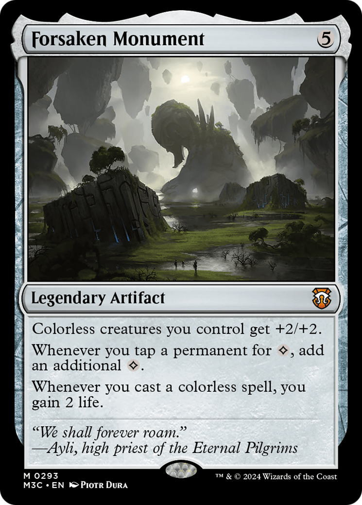 Forsaken Monument (Ripple Foil) [Modern Horizons 3 Commander] | The Time Vault CA