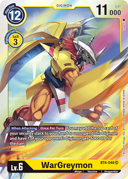 WarGreymon [BT4-048] [Great Legend] | The Time Vault CA