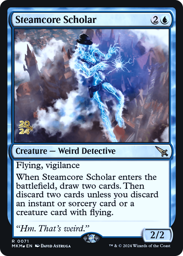 Steamcore Scholar [Murders at Karlov Manor Prerelease Promos] | The Time Vault CA