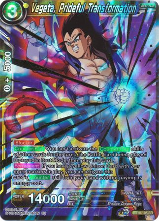 Vegeta, Prideful Transformation (BT10-105) [Rise of the Unison Warrior 2nd Edition] | The Time Vault CA