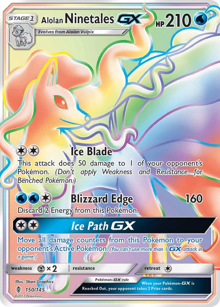 Alolan Ninetales GX (150/145) [Sun & Moon: Guardians Rising] | The Time Vault CA