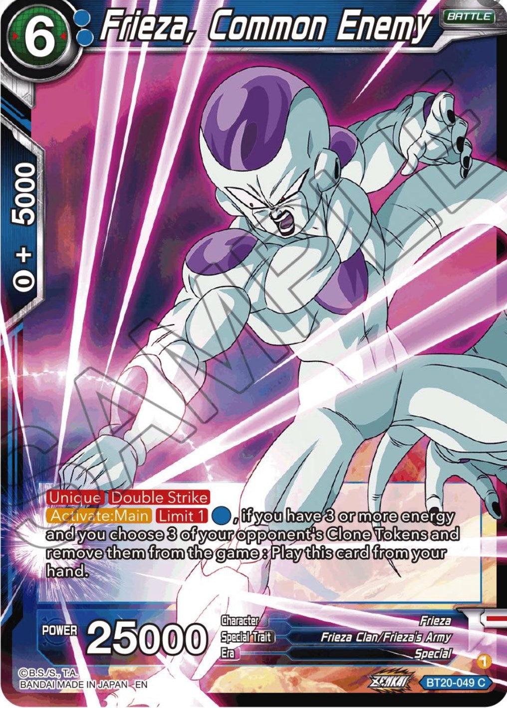 Frieza, Common Enemy (BT20-049) [Power Absorbed] | The Time Vault CA