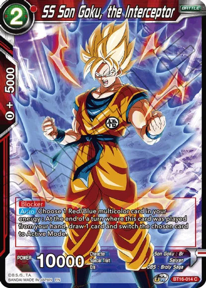 SS Son Goku, the Interceptor (BT16-014) [Realm of the Gods] | The Time Vault CA