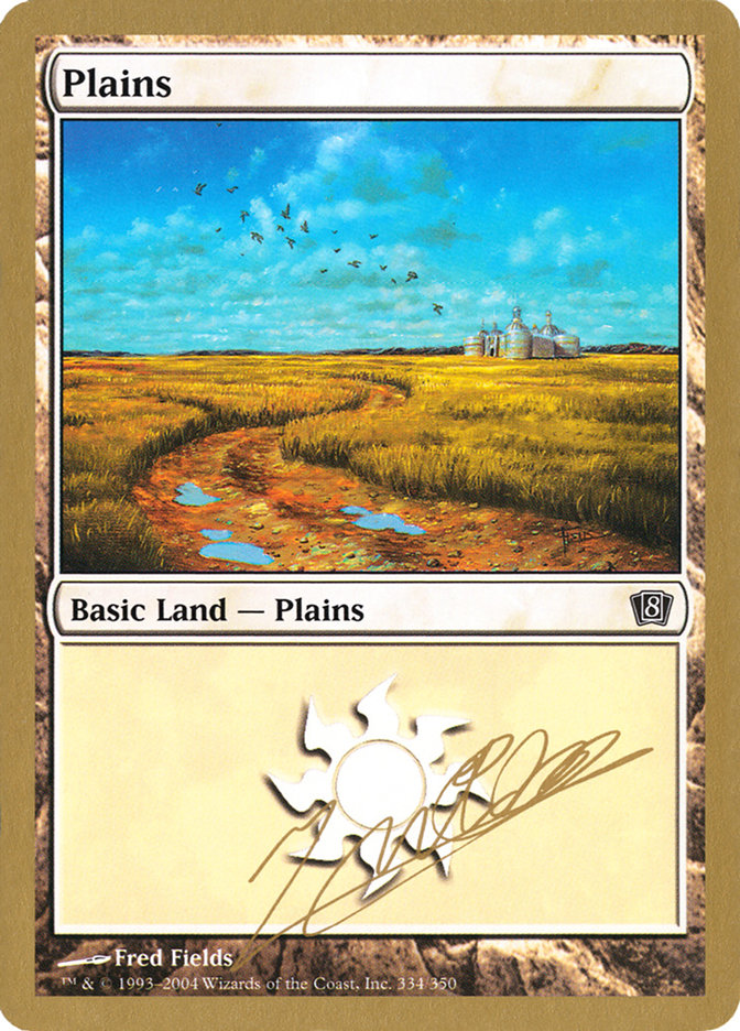 Plains (jn334) (Julien Nuijten) [World Championship Decks 2004] | The Time Vault CA