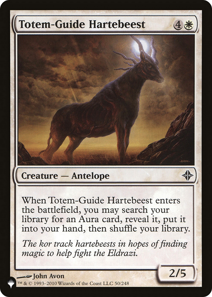 Totem-Guide Hartebeest [The List Reprints] | The Time Vault CA