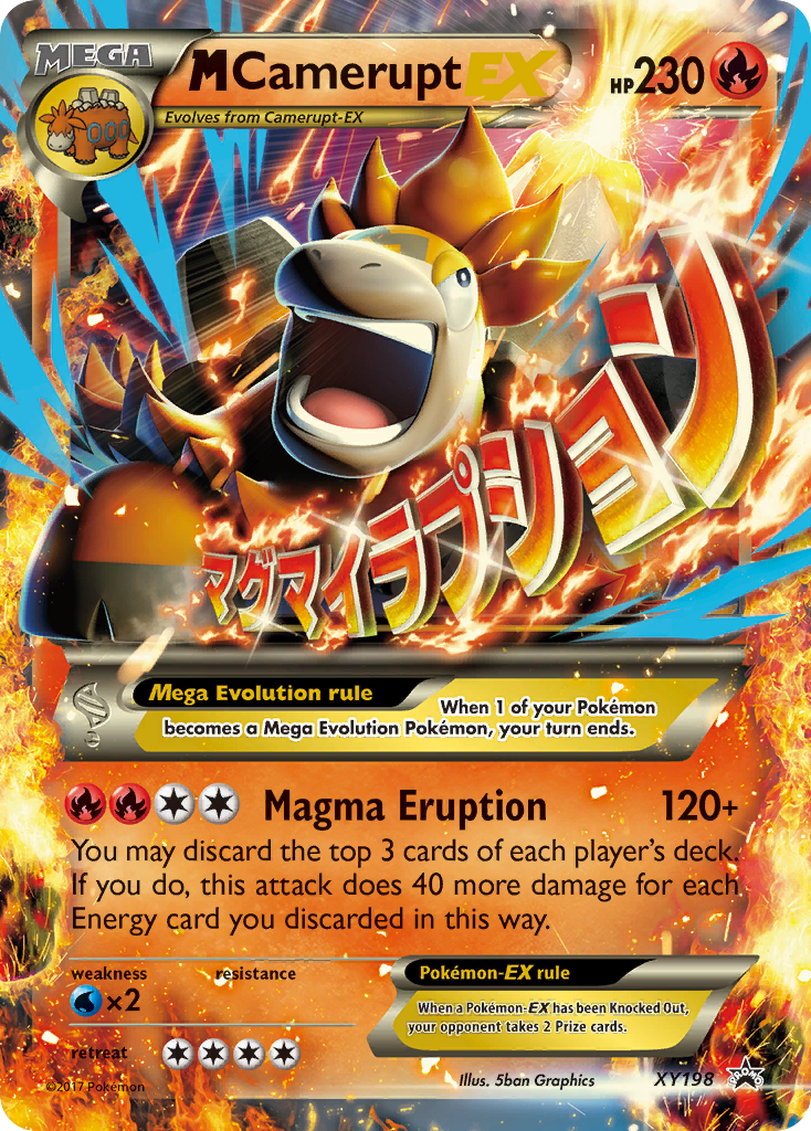 M Camerupt EX (XY198) [XY: Black Star Promos] | The Time Vault CA