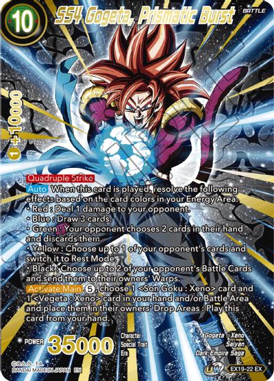 SS4 Gogeta, Prismatic Burst (EX19-22) [Special Anniversary Set 2021] | The Time Vault CA