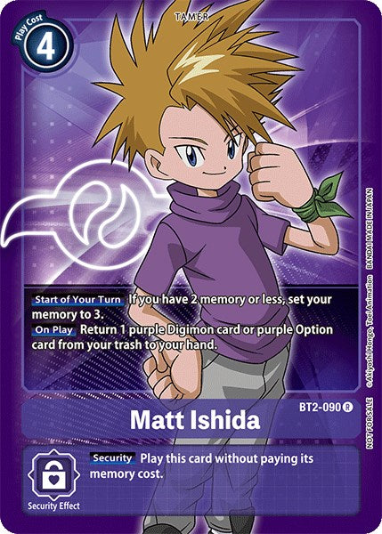 Matt Ishida [BT2-090] (Official Tournament Pack Vol.3) [Release Special Booster Promos] | The Time Vault CA