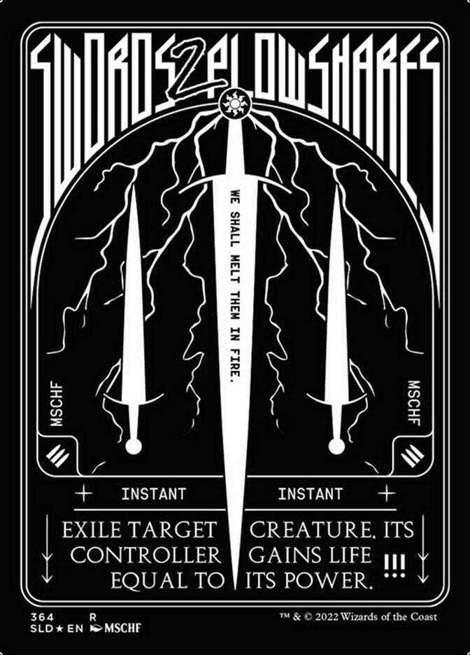 Swords to Plowshares (364) (Foil Etched) [Secret Lair Drop Series] | The Time Vault CA