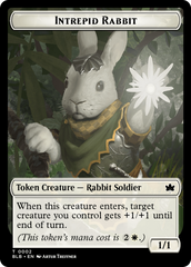 Wall // Intrepid Rabbit Double-Sided Token [Bloomburrow Tokens] | The Time Vault CA