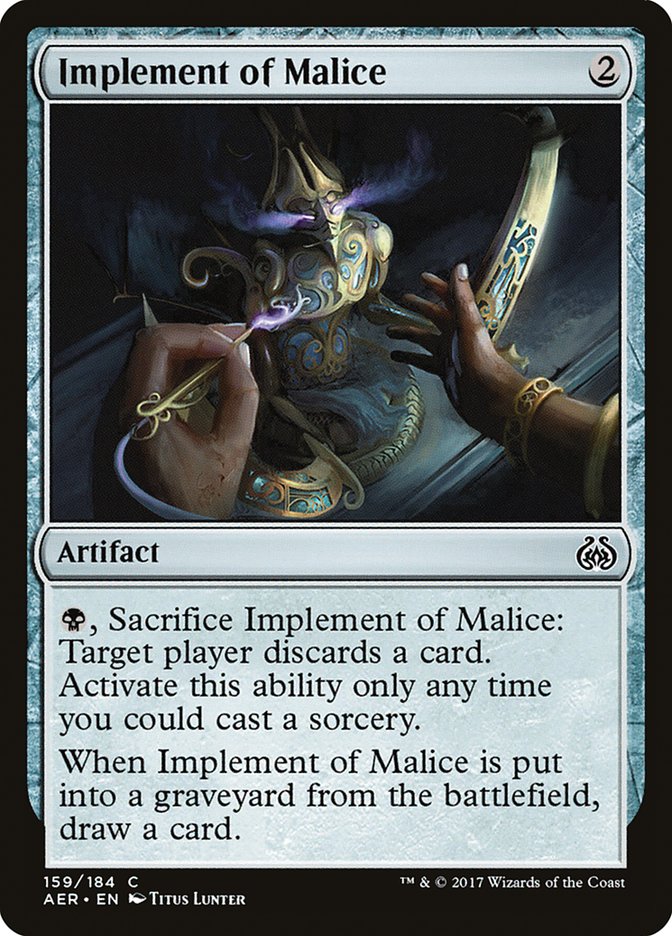 Implement of Malice [Aether Revolt] | The Time Vault CA