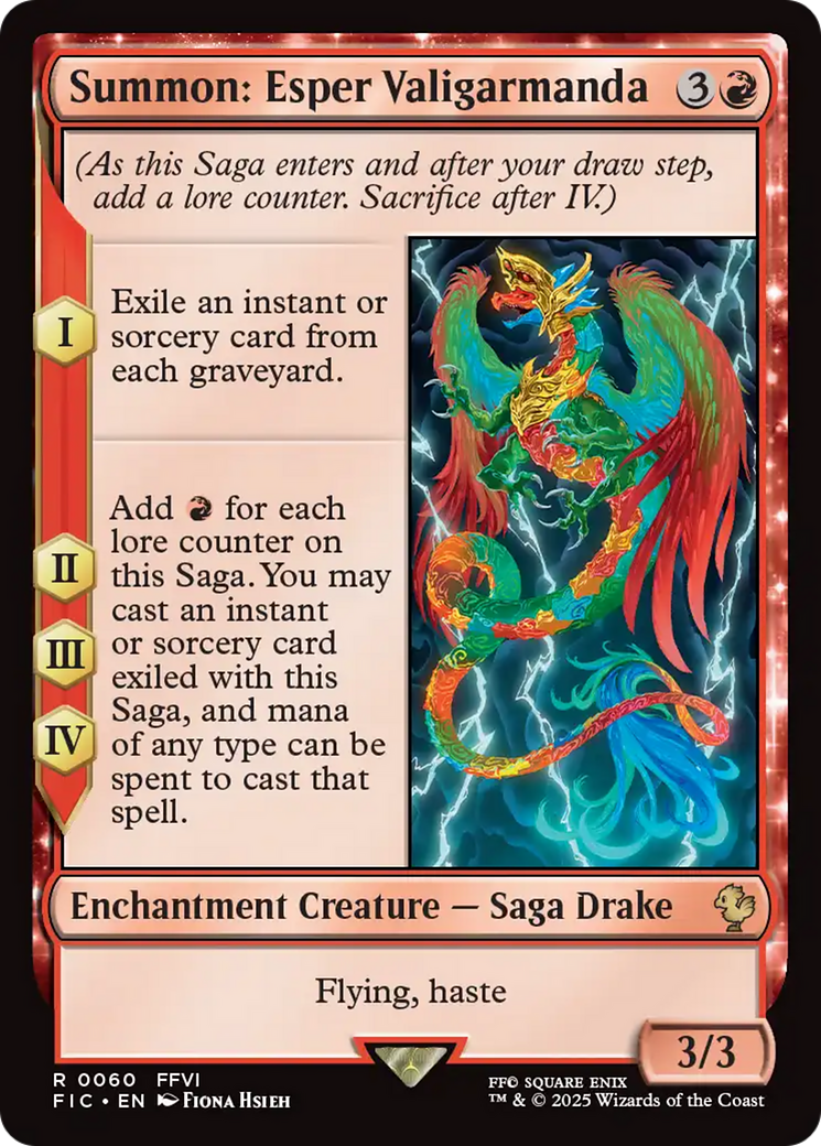 Summon: Esper Valigarmanda [FINAL FANTASY Commander] | The Time Vault CA