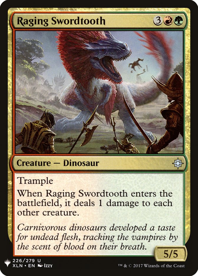 Raging Swordtooth [Mystery Booster] | The Time Vault CA