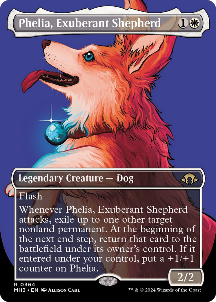 Phelia, Exuberant Shepherd (Borderless) [Modern Horizons 3] | The Time Vault CA