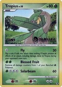 Tropius (52/111) (Staff Prerelease Promo) [Nintendo: Black Star Promos] | The Time Vault CA