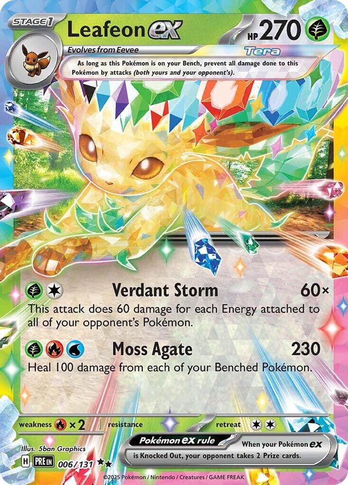 Leafeon ex (006/131) [Scarlet & Violet: Prismatic Evolutions] | The Time Vault CA