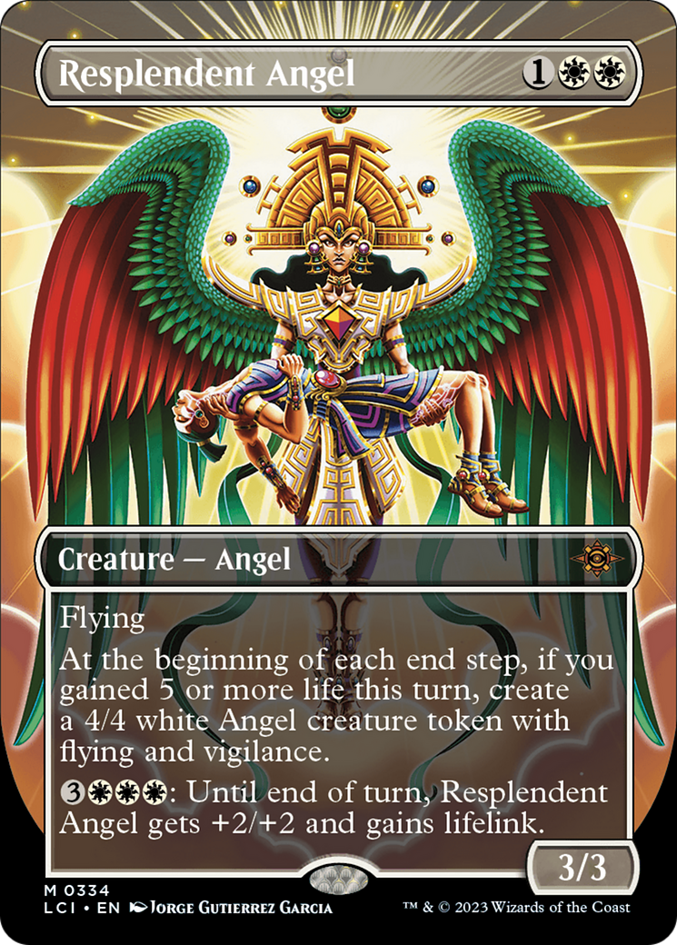 Resplendent Angel (Borderless) [The Lost Caverns of Ixalan] | The Time Vault CA