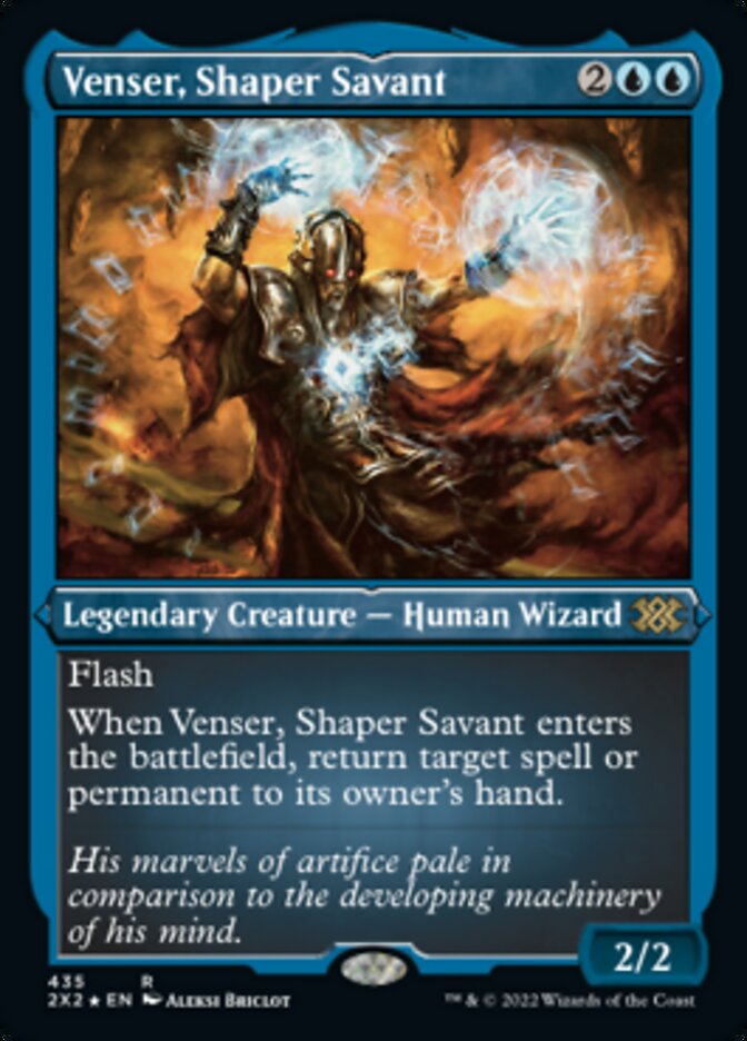 Venser, Shaper Savant (Foil Etched) [Double Masters 2022] | The Time Vault CA