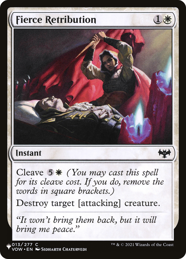 Fierce Retribution [The List] | The Time Vault CA