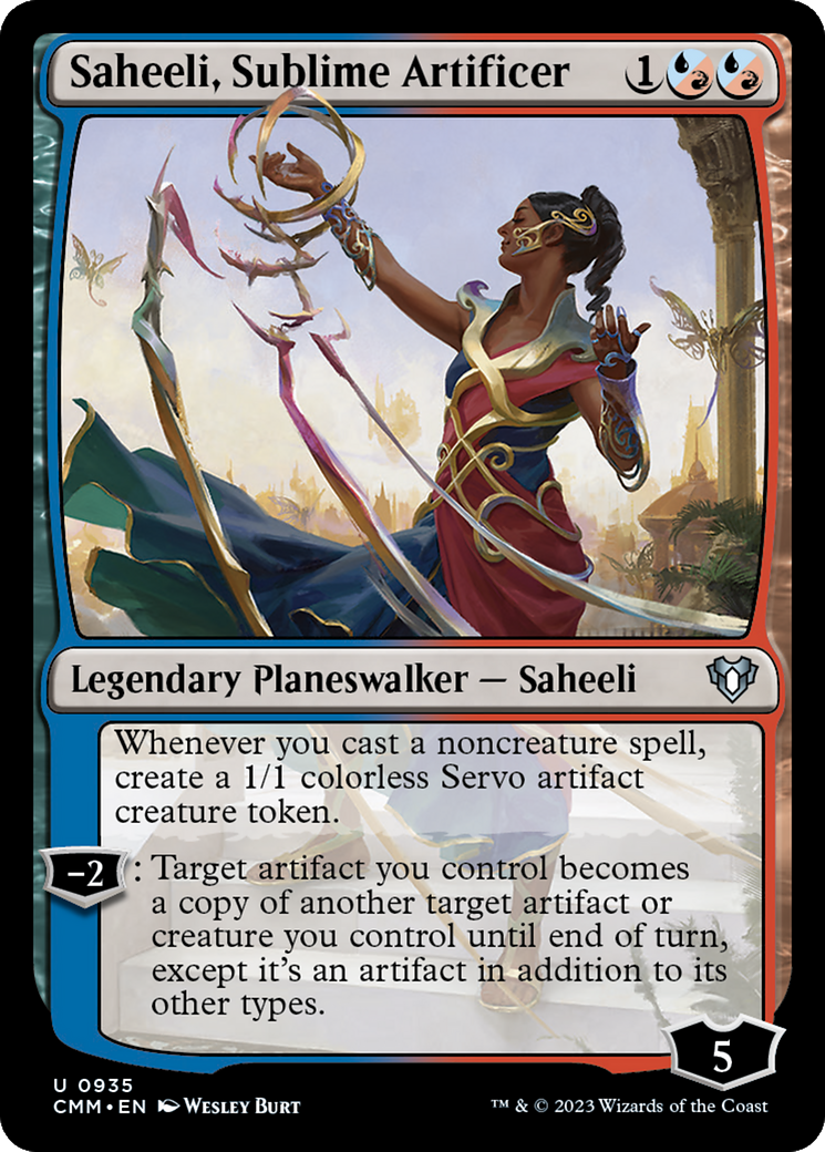 Saheeli, Sublime Artificer [Commander Masters] | The Time Vault CA