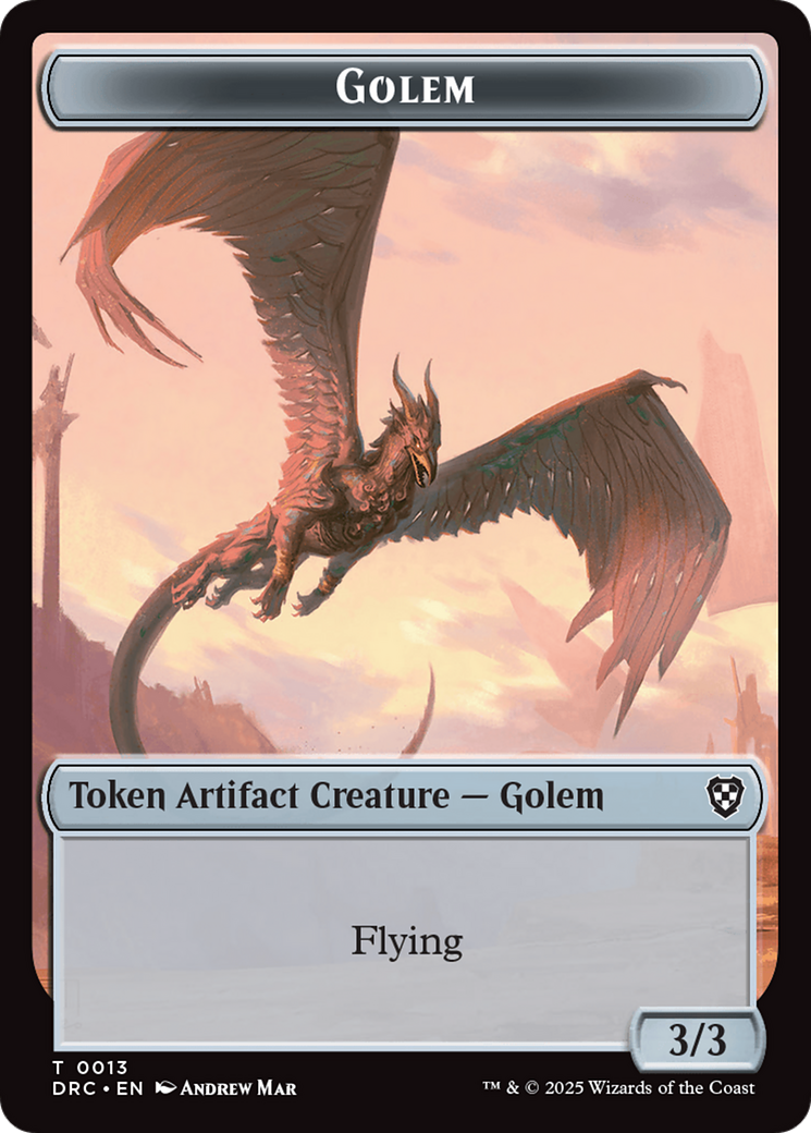 Golem (0013) // Nalaar Aetherjet Double-Sided Token [Aetherdrift Tokens] | The Time Vault CA