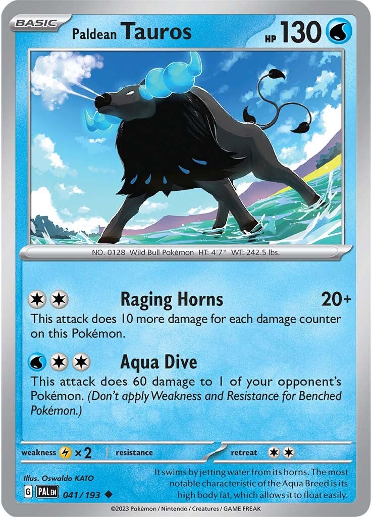 Paldean Tauros (041/193) [Scarlet & Violet: Paldea Evolved] | The Time Vault CA