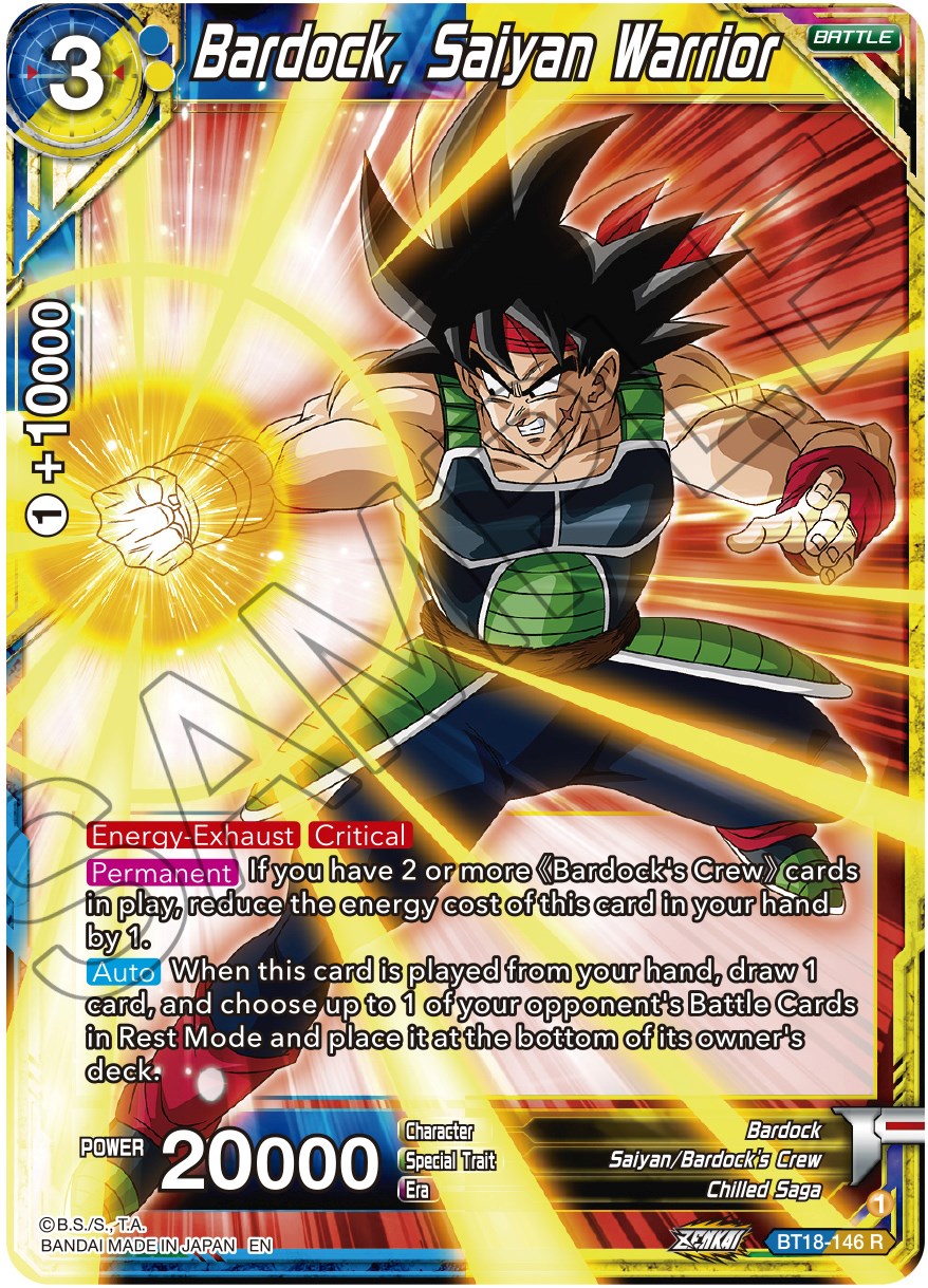 Bardock, Saiyan Warrior (BT18-146) [Dawn of the Z-Legends] | The Time Vault CA