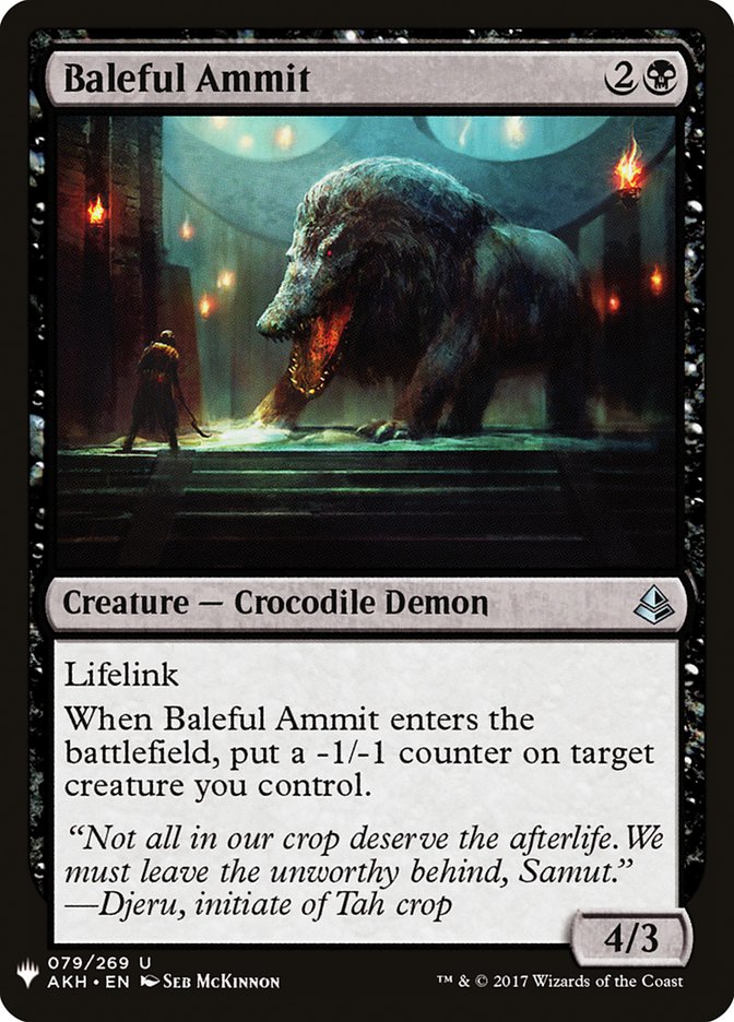 Baleful Ammit [Mystery Booster] | The Time Vault CA