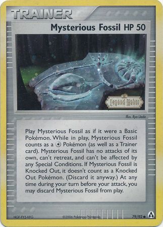 Mysterious Fossil (79/92) (Stamped) [EX: Legend Maker] | The Time Vault CA