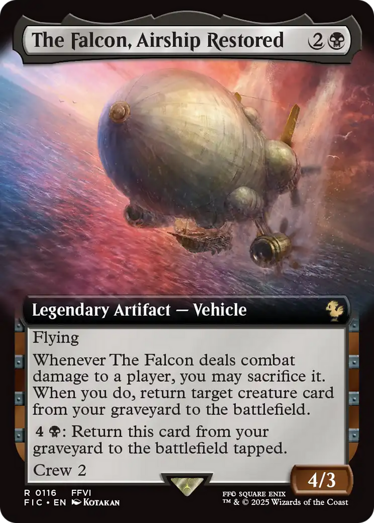 The Falcon, Airship Restored (Extended Art) [FINAL FANTASY Commander] | The Time Vault CA