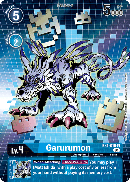 Garurumon [EX1-015] (Alternate Art) [Classic Collection] | The Time Vault CA