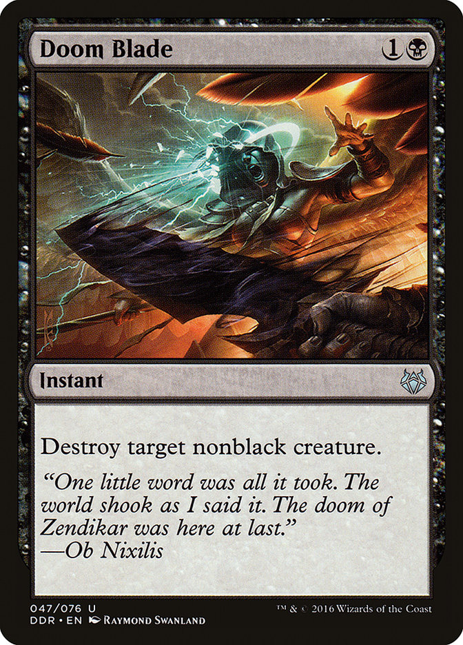 Doom Blade [Duel Decks: Nissa vs. Ob Nixilis] | The Time Vault CA